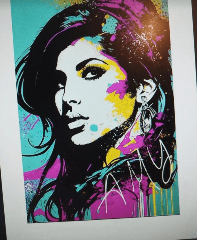 Amy Winehouse Artwork Pop Style Music Art 