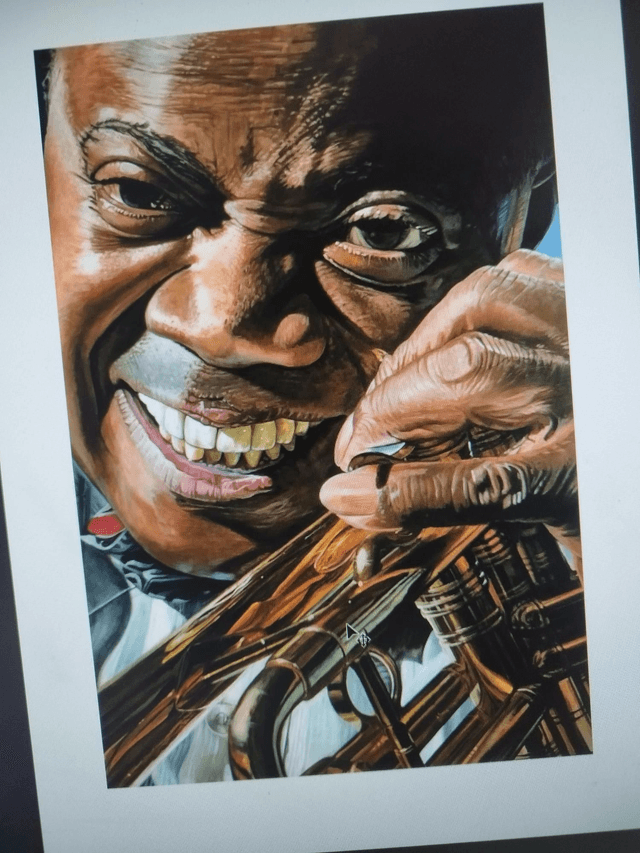 Louis Armstrong Artwork Music Art 