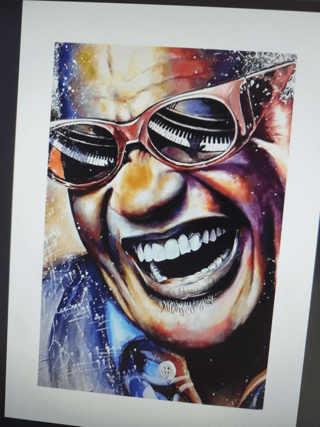 Ray Charles Artwork Music Art 