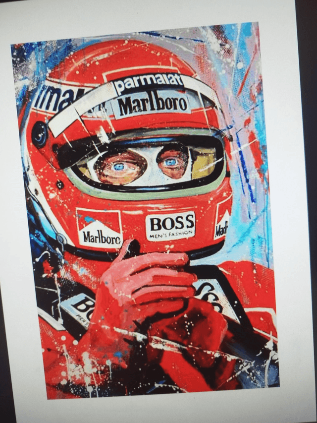 Niki Lauda F1 Classics Artwork Formula One Motorsport Art 