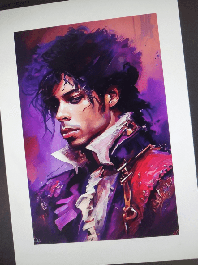 Prince Purple Icon Artwork Music 80s Art 