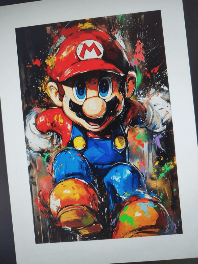 Super Mario Artwork Retro Gaming Nintendo 