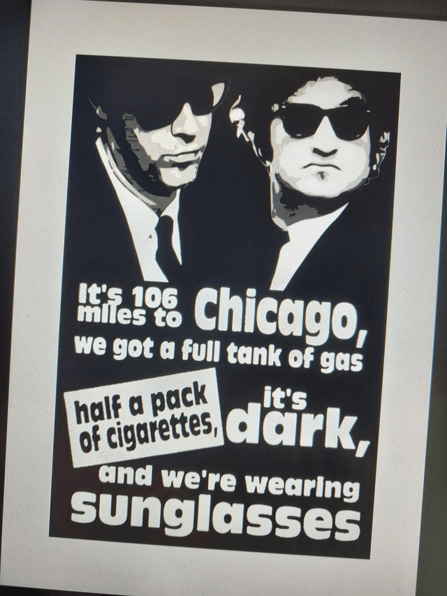 Blues Brothers Tank Of Gas Artwork Movie Art