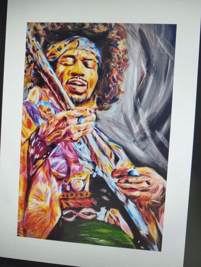 Jimi Hendrix Artwork Music Icon Art 